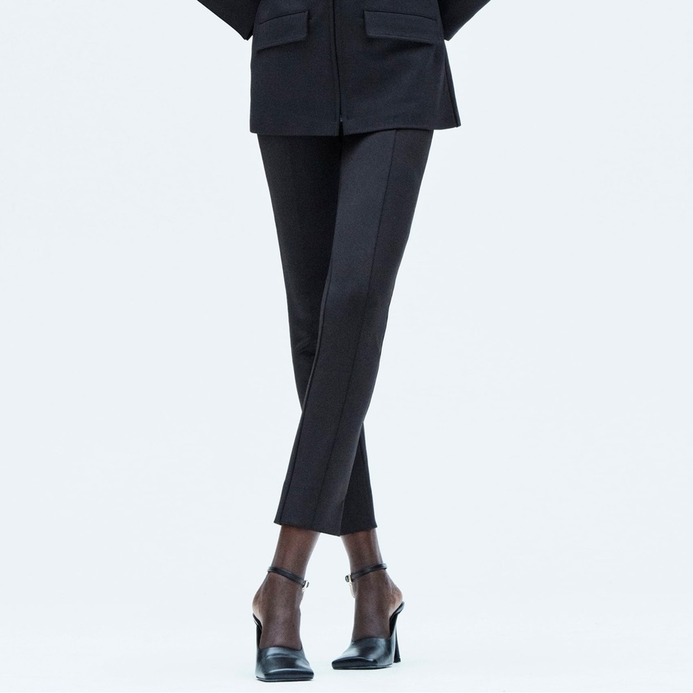 NWT ZARA neoprene effect pants